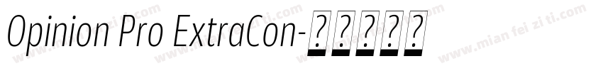 Opinion Pro ExtraCon字体转换